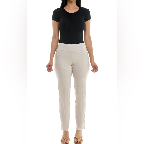Zac & Rachel Pants - Zac & Rachel Khaki Pants Slim Leg Pull On Size 10 NWOT